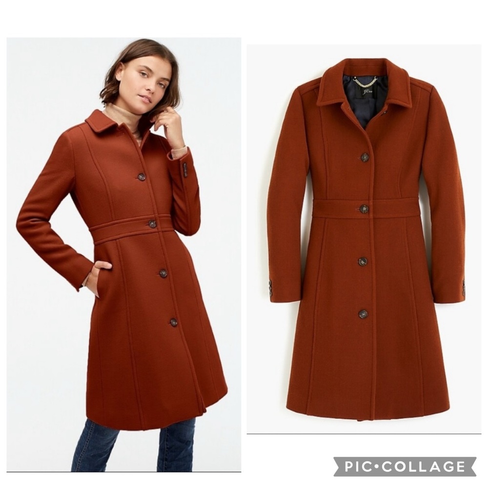 JCREW Classic Lady Day Coat in Italian double cloth